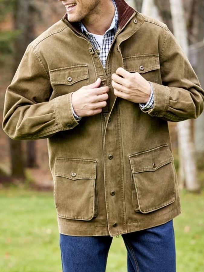 Heren Original Vermont Barn Coat Jas Laatste Dag 80% Korting!