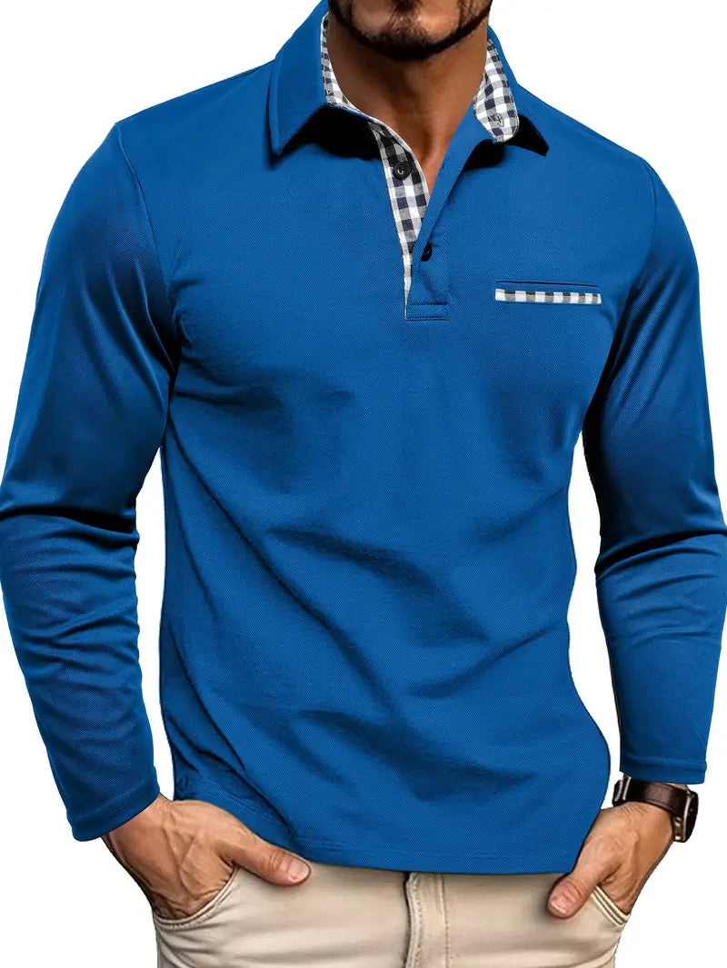 Poloshirt met lange mouwen | 1+1 Gratis