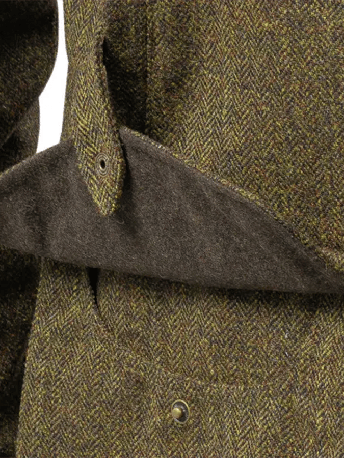 Heren Western Vintage Outdoor Jacht Rits Knop Herringbone Casual Jas Laatste dag 80% korting!