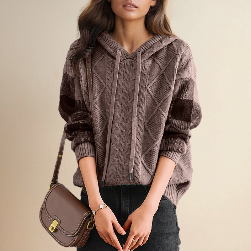 Leonie | Jacquard Hoodie Sweater