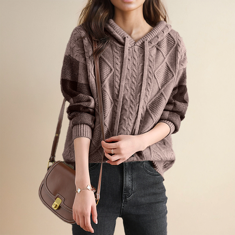 Leonie | Jacquard Hoodie Sweater