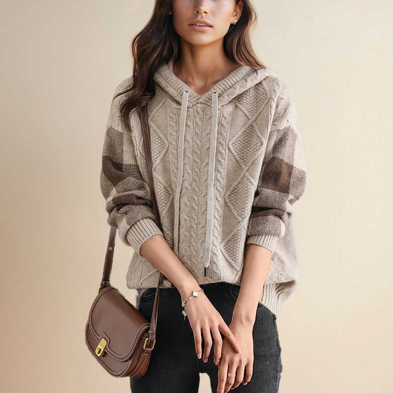 Leonie | Jacquard Hoodie Sweater