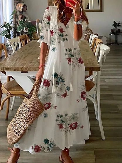Luna | Moeiteloze Boho Jurk met Flatterende Pasvorm